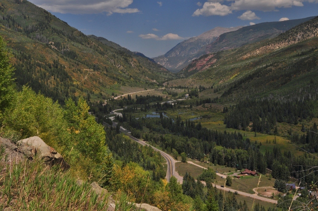 The Roaring Fork Valley from McClure Pass